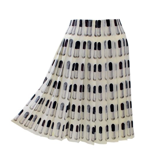 ICONIC VINTAGE PRADA LIPSTICK RUNWAY SKIRT RARE COLLECTIBLE 40 / 4 - Picture 2 of 13